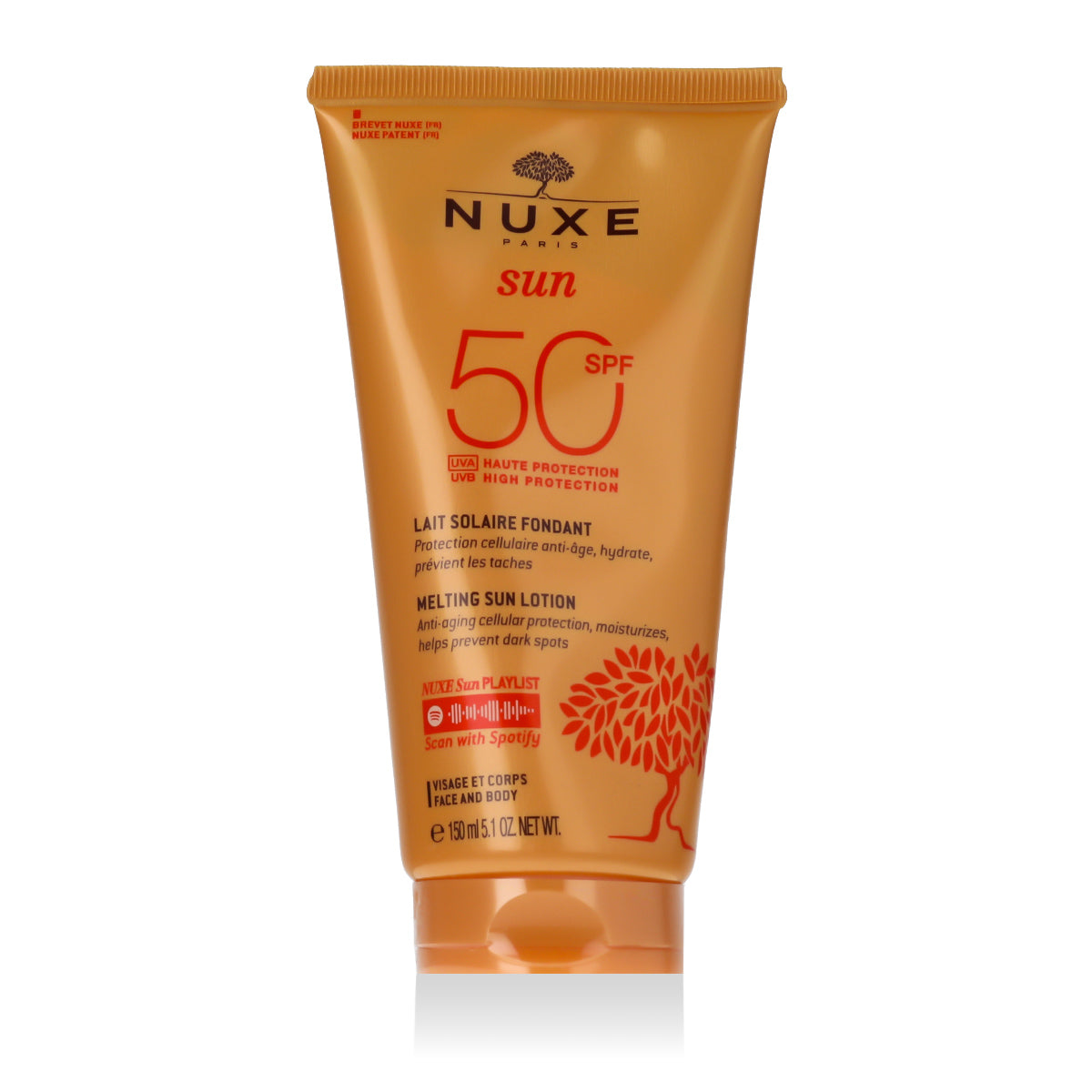 Nuxe, Sun Melting, Sunscreen Lotion, SPF 50, 150 ml