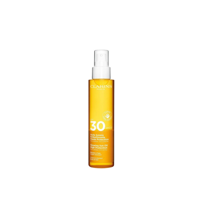 Clarins, Glowing Sun, Hydrating, UV Protection, Sunscreen Spray, SPF 30, 150 ml