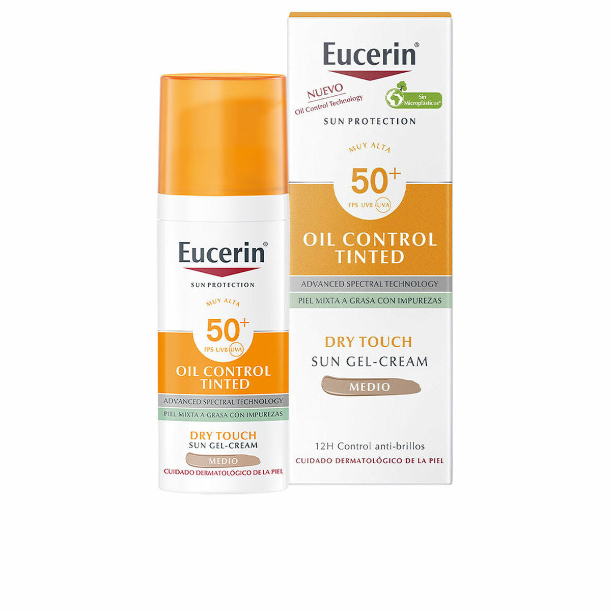 Eucerin Sun Protection Oil Control Tinted Sun Gel-Cream SPF 50+ (Medium) 50 ml