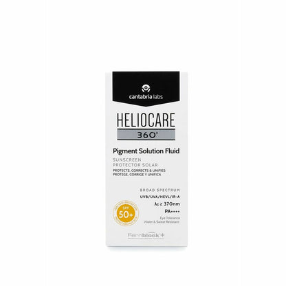 Cantabria Labs, Heliocare 360º Pigment Solution, Sun Protection, Sunscreen Fluid, SPF 50+, 50 ml