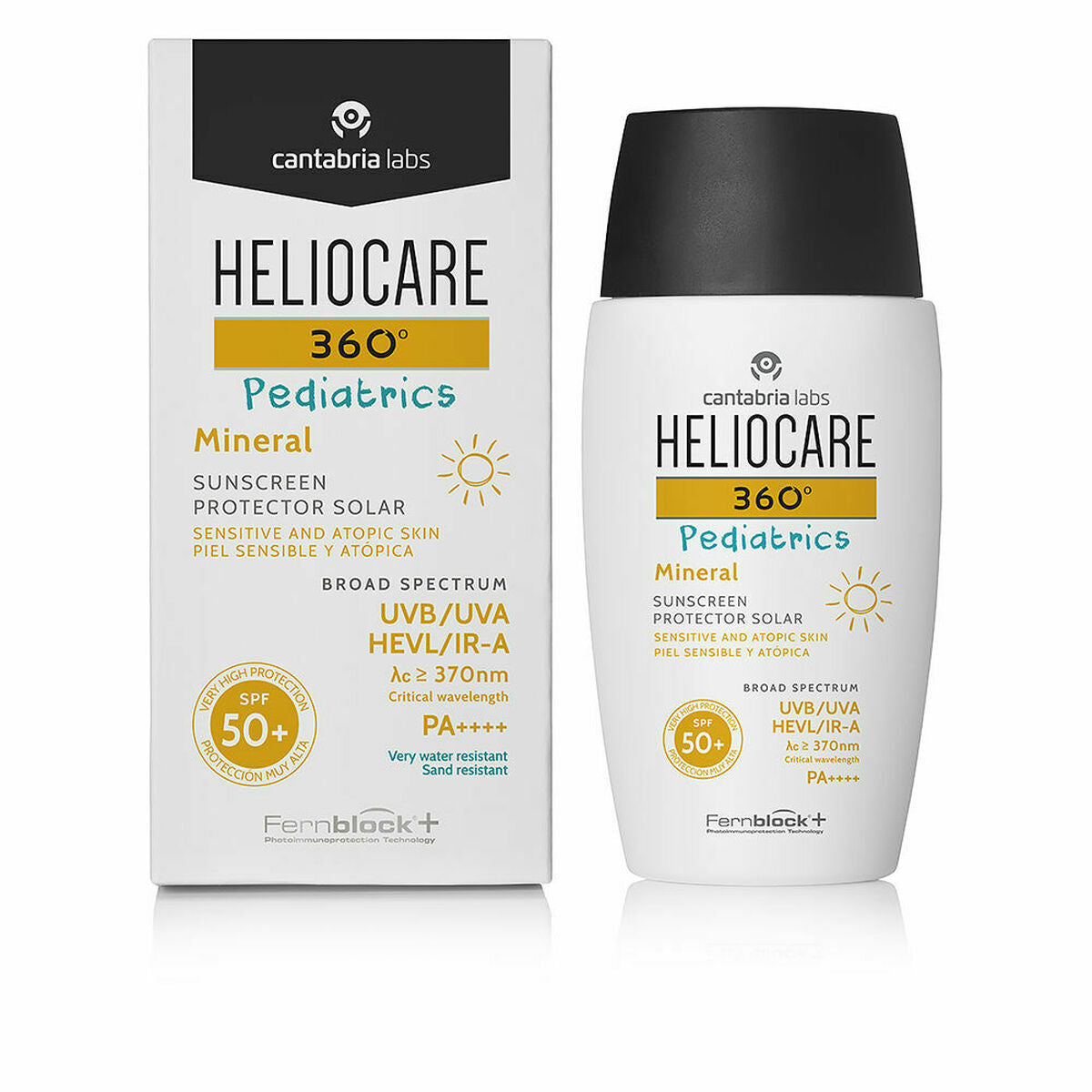 Cantabria Labs, Heliocare 360º Pediatrics, Mineral, High UV protection, Sunscreen Cream, Body, Mineral, 50 ml