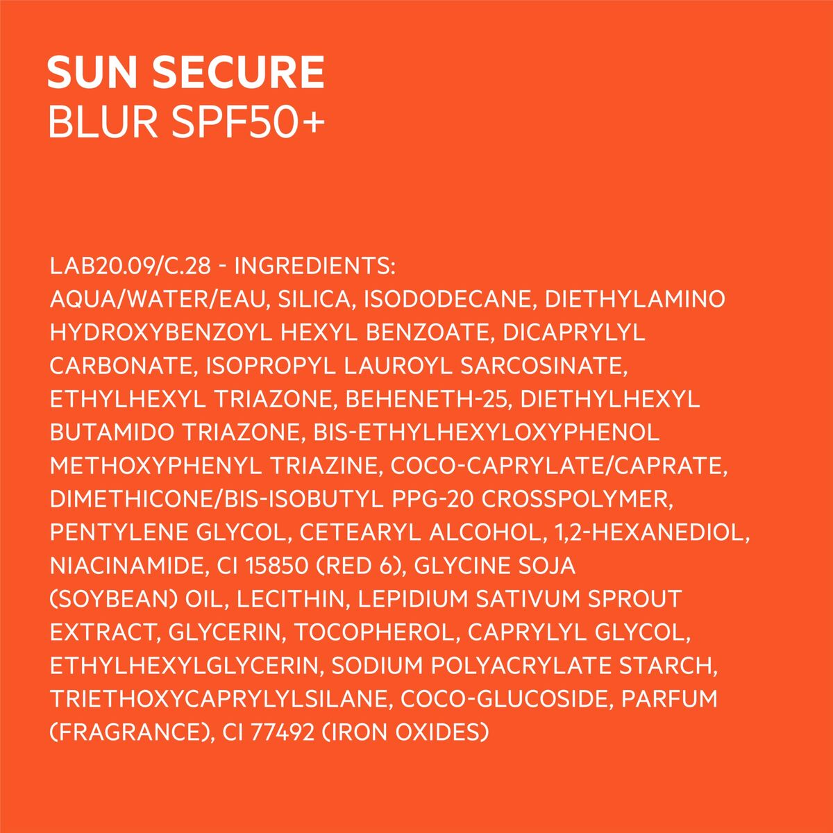 SVR, Sun Secure Blur, Sun Protection, Sunscreen Cream, For Face, SPF 50+, 50 ml