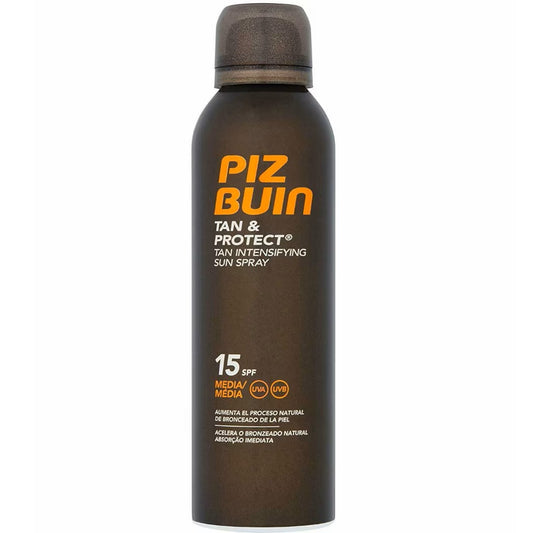 Piz Buin, Tan & Protect, Accelerates Natural Tanning, Sunscreen Spray, SPF 15, UVA/UVB protection, 150 ml