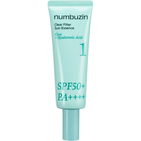 Numbuzin, No.1 Clear Filter Sun Essence, Hydrating & Protecting, Sunscreen Cream, For Face, SPF 50 PA++++, 50 ml
