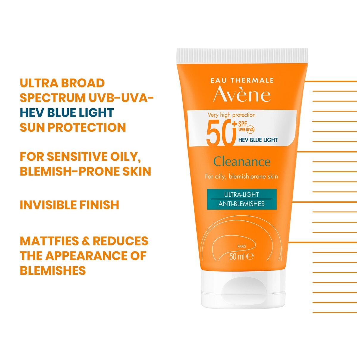 Avène Cleanance Sun Cream SPF 50+ 50 ml