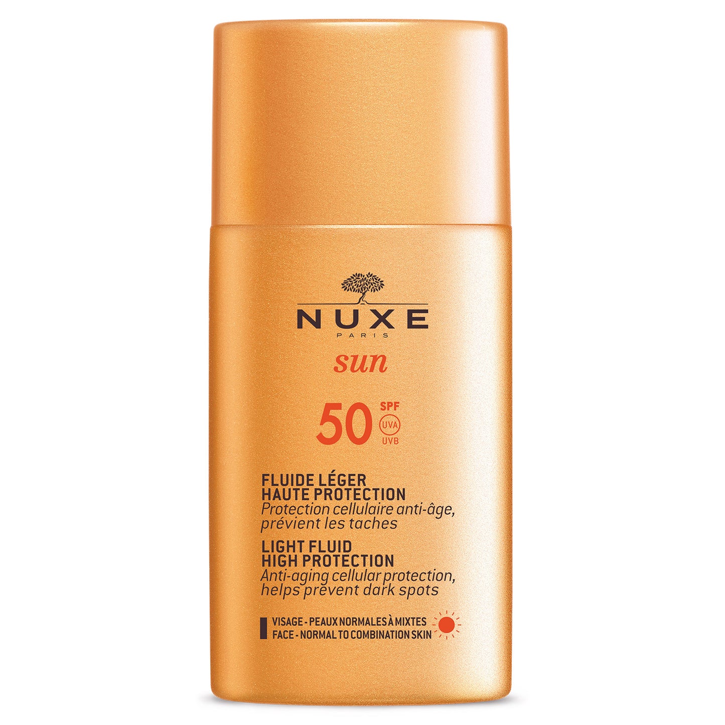 Nuxe, Sun, Sunscreen Fluid, For Face, 50 ml
