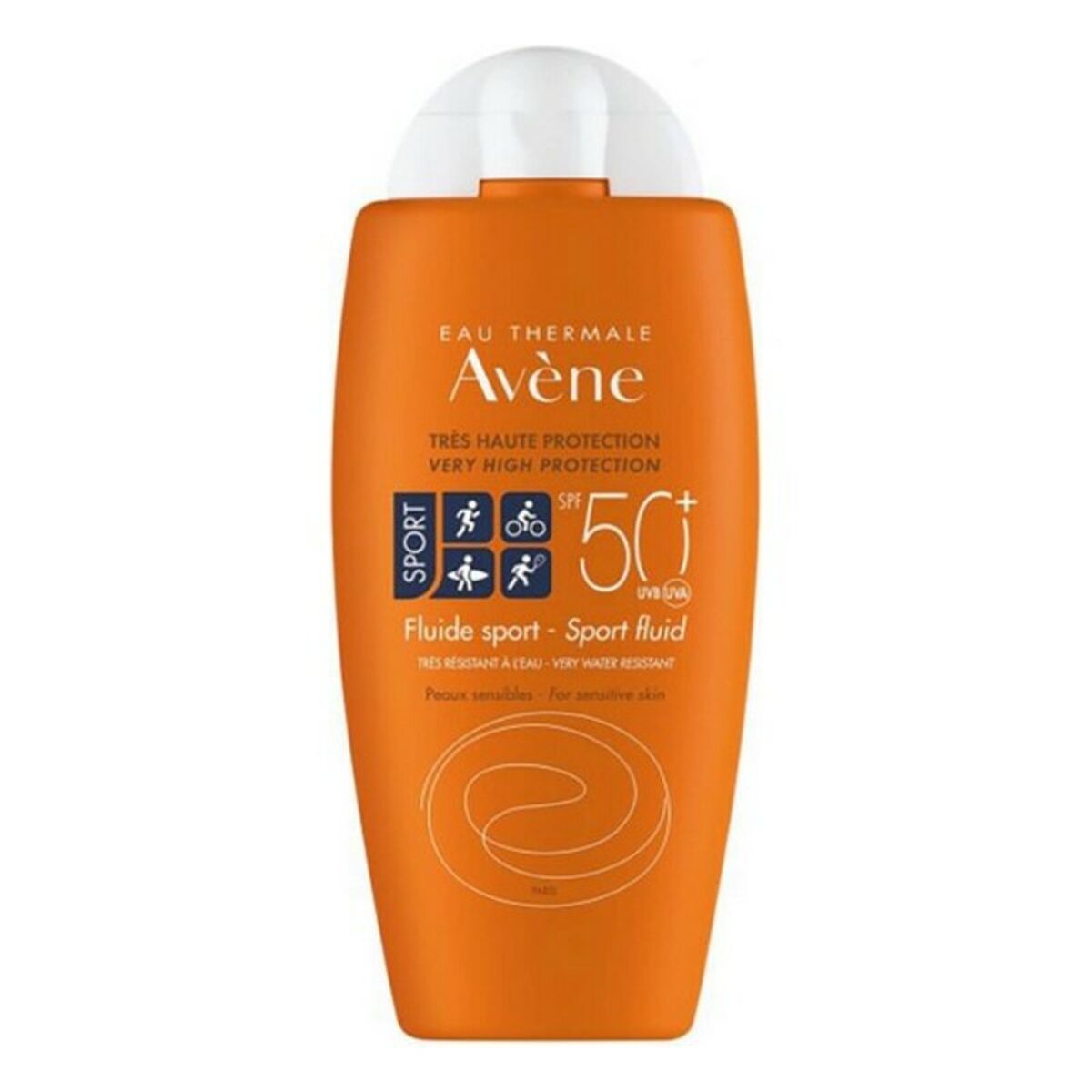 Avene, Sport Fluid, Photo-Protecteur, Sunscreen Fluid, For Face & Body, SPF50+, 100 ml