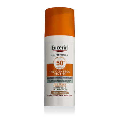 Eucerin Sun Protection Oil Control Tinted Sun Gel-Cream SPF 50+ (Medium) 50 ml