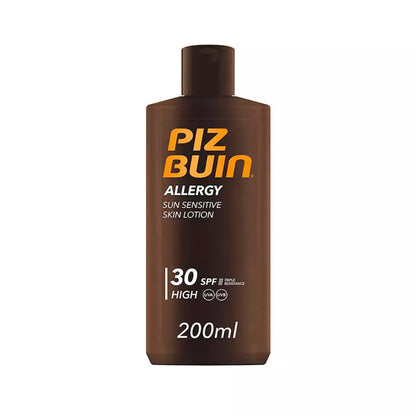 Piz Buin, Allergy, Sun Protection, Sunscreen Lotion, SPF 30, UVA & UVB, 200 ml