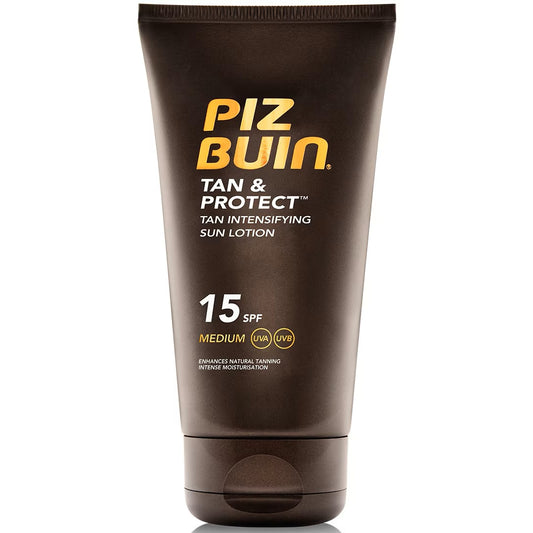 Piz Buin, Tan & Protect, Accelerates Natural Tanning, Sunscreen Lotion, SPF 15, 150 ml